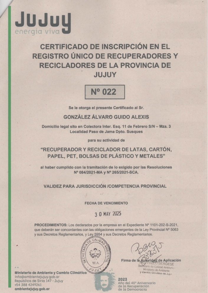 certificado